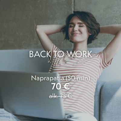 Back to Work 2026: 50 min Naprapatia (sis. Kanta-maksu)